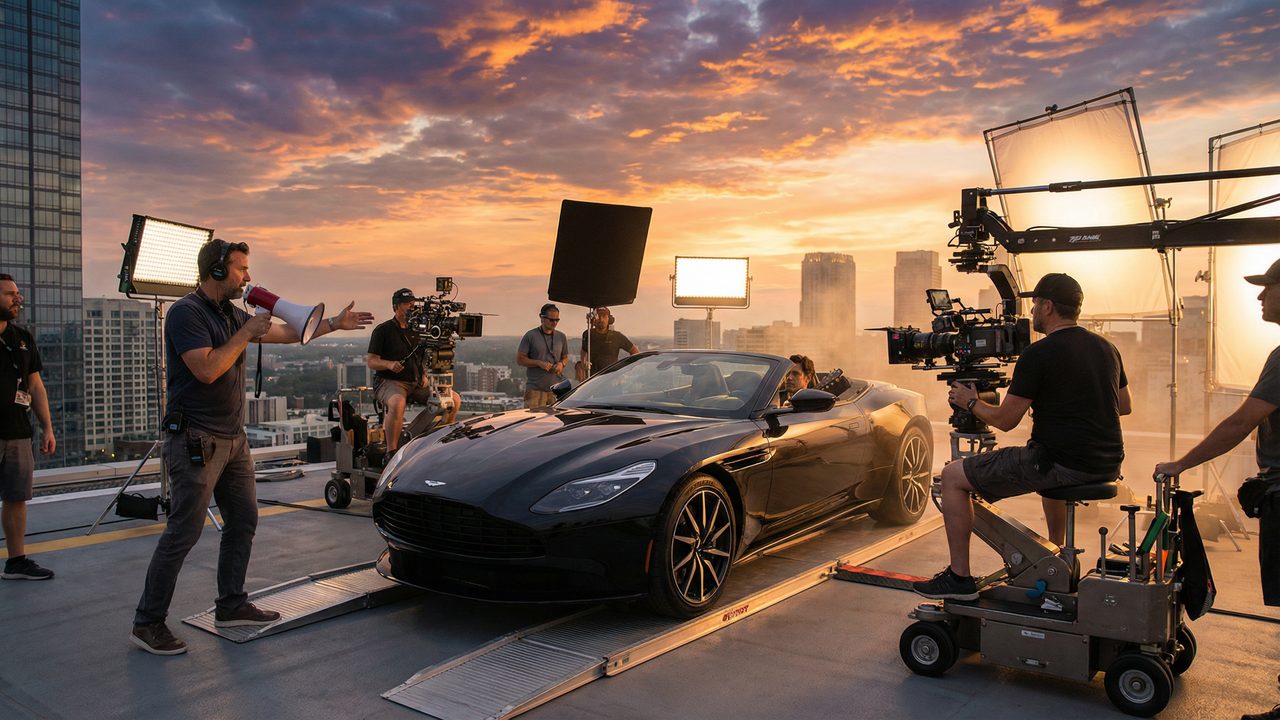 无限臀山 汽车MV拍摄视频